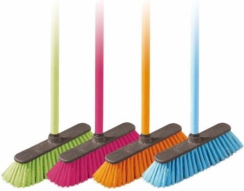 Smeták EKONOMIK s holí 120 cm, šířka 27 cm, mix barev