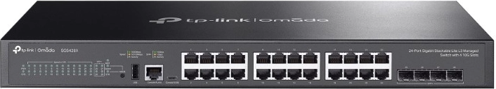 TP-Link Omada SG5428X řízený stohovatelný L3 switch s 24 gigabitovými porty