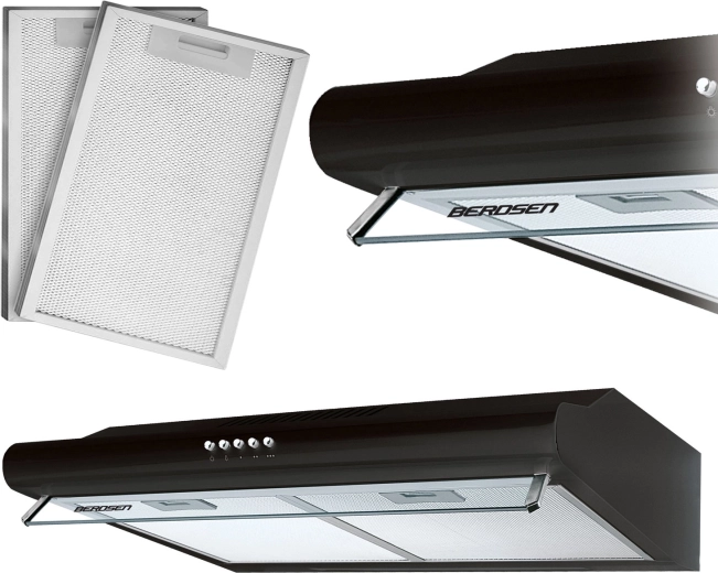 Podskříňkový odsavač par 50 cm BERDSEN BE-10A černý