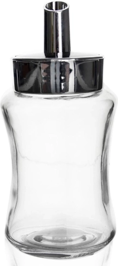 Skleněná cukřenka s dávkovačem 230 ml