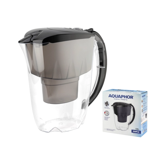 Aquaphor Simple filtrační džbán 2,8 l – černý