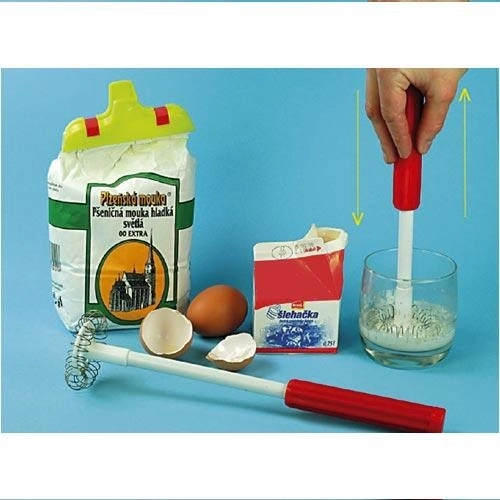 Ruční šlehač Turbo 65 mm nerez s plastovou rukojetí