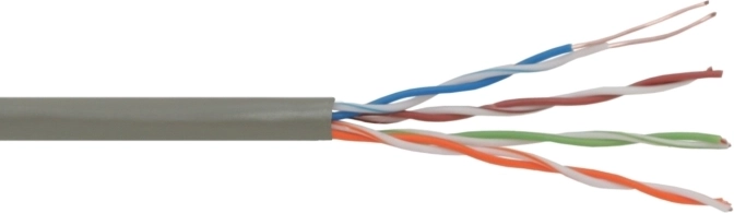 Síťový kabel UTP Cat.5e CCA 305 m šedý