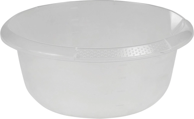 Miska kulatá s výlevkou 2,5 l transparentní 24 cm