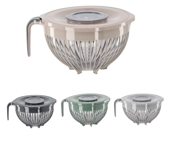 Kuchyňská miska Linea 3 l s víkem a rukojetí