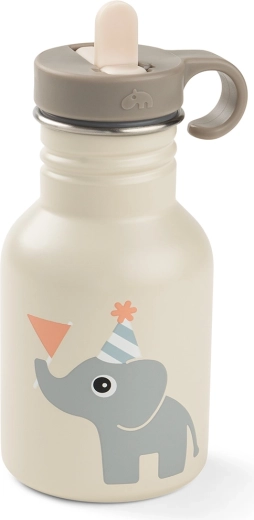 Done by Deer nerezová dětská láhev Celebration písková 350 ml