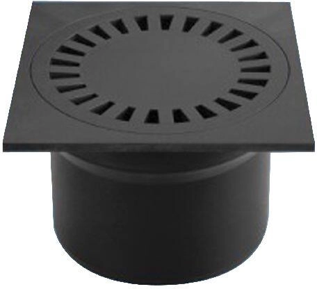 Podlahová vpust spodní PVS DN 110, černá