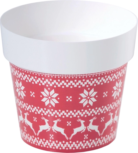 květináč s potiskem, průměr 12 cm, plast, motiv s2
