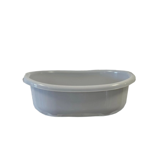Oválná plastová mísa s uchy 12 l – šedá
