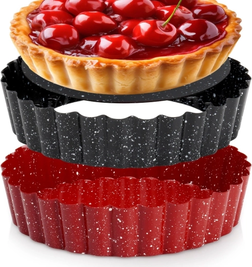 Granitová forma na tartaletky s vyjímatelným dnem 12 cm, 2 ks