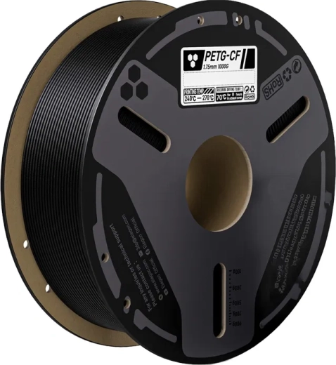 Elegoo filament PETG-CF s uhlíkovými vlákny černý 0,5 kg