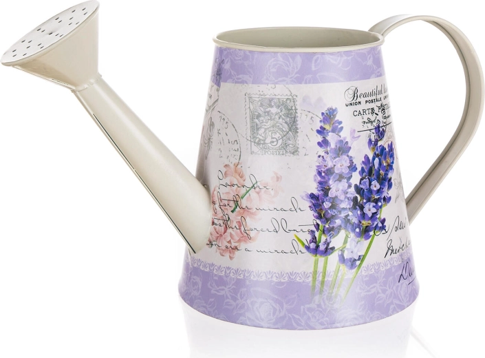 Plechová konvička LAVENDER 28,5 × 13 × 13,5 cm
