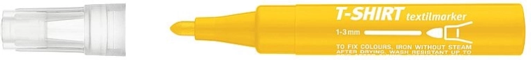 Textilní popisovač ICO žlutý