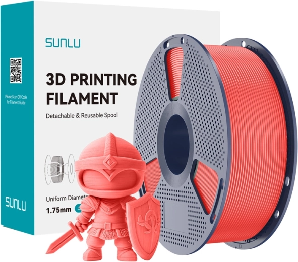 Filament SUNLU PLA+ 1,75 mm – třešňová červená