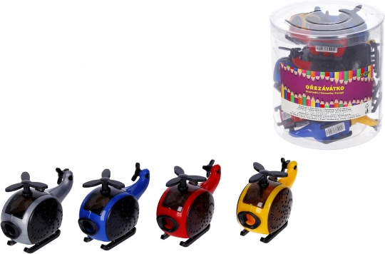Ořezávátko s nádobkou ve tvaru helikoptéry