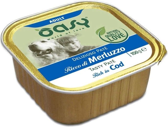 Oasy Tasty Pate Adult paštika s treskou 150 g