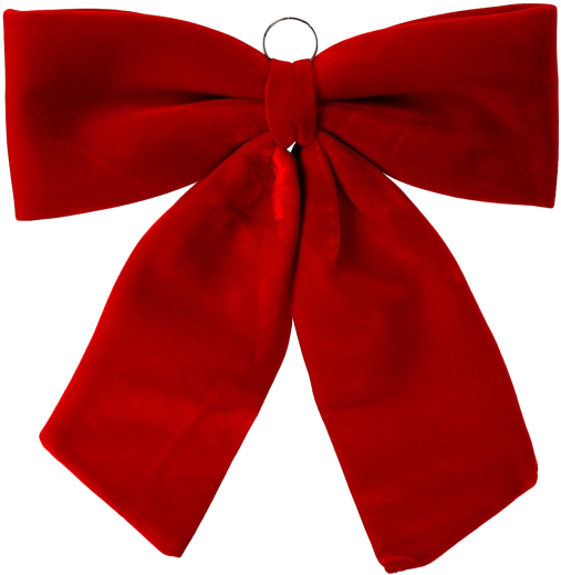 Vánoční mašle červená 70 cm