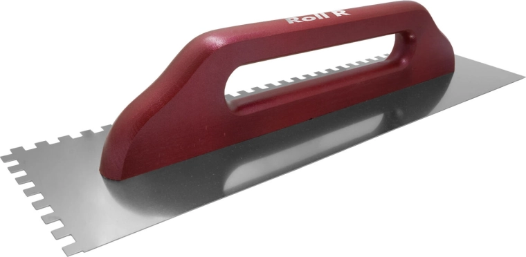 Hladítko z nerezové oceli se zuby 12 mm, 480 × 130 mm