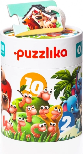 Puzzlika přátelé – moje první číselné puzzle 1–10, 20 dílků