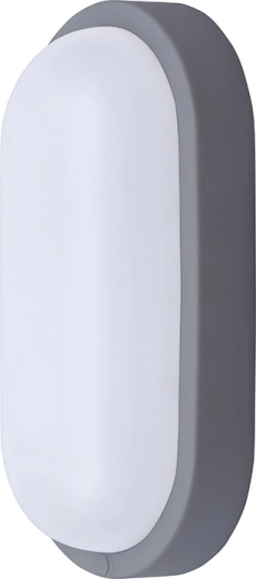 Solight oválné LED venkovní a vnitřní svítidlo 20 W 1500 lm 4000 K IP54 26 cm šedé