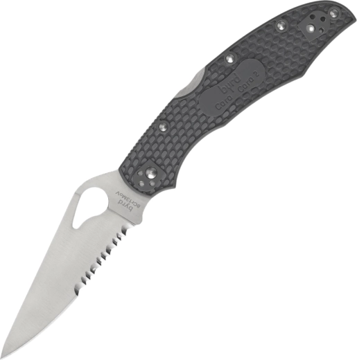 Byrd Cara Cara 2 lightweight zavírací kapesní nůž, černý FRN, combo ostří