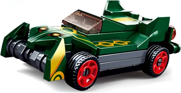 Sluban Power Bricks - Zelené natahovací auto