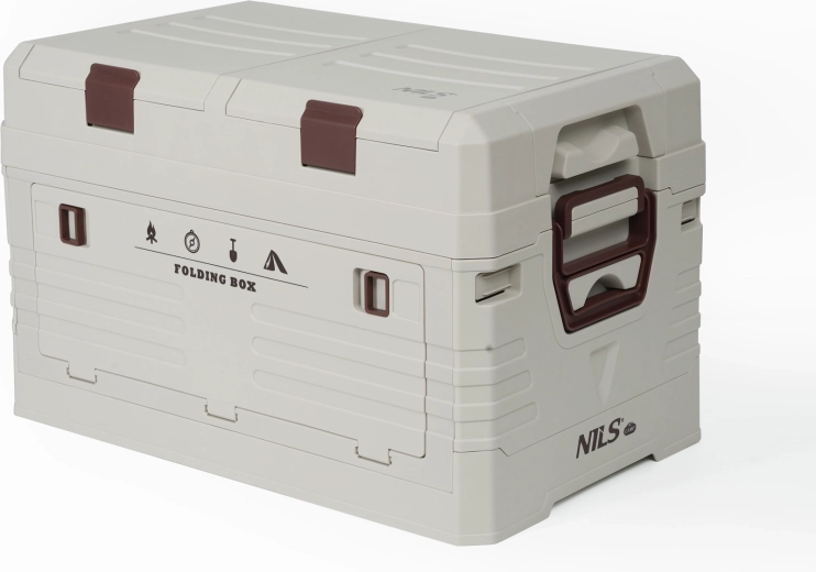 Skládací úložný box s víkem 42 l NILS Camp šedý