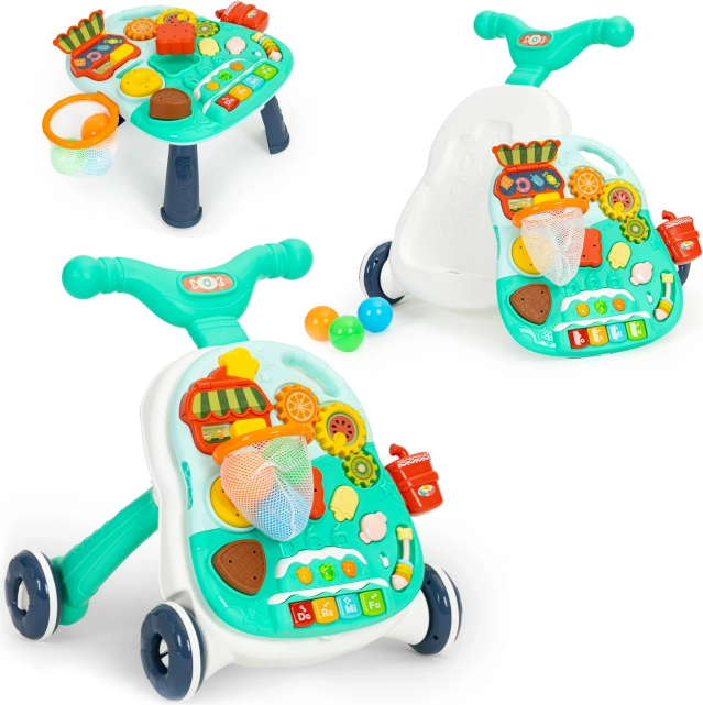 Interaktivní chodítko 2v1 a výukový stolek se zvuky