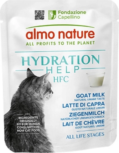 Almo Nature HFC Hydratation Help kozí mléko pro kočky 50 g