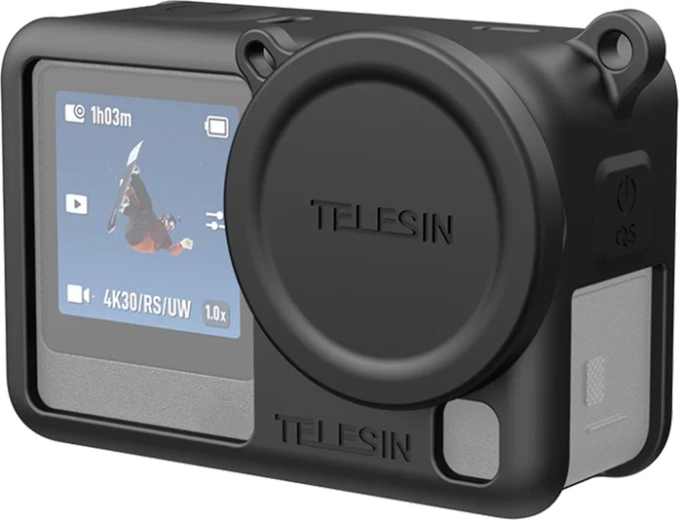 Telesin silikonové ochranné pouzdro pro DJI Osmo Action 6 černé