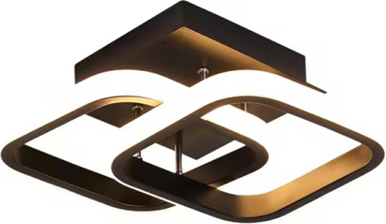 Závěsná stropní LED lampa, černá, 22 W