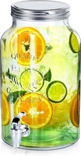 Skleněný nápojový zásobník s kohoutkem 6,2 l