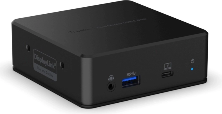 Belkin USB‑C dokovací stanice s dvojitým displejem (85 W, DisplayLink)