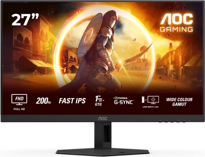 AOC 27G4HRE 27" herní monitor Fast IPS 200 Hz s reproduktory