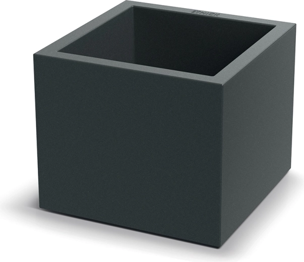 Květináč Cubla Square 38 × 38 × 32 cm tmavě šedý