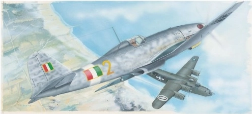 Plastikový model letadla Fiat G.55 1:48
