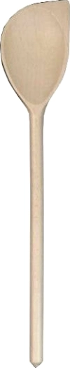 Vařečka oválná s rohem 35 cm z bukového dřeva