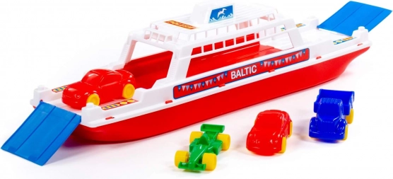 Plastový trajekt BALTIC s 4 mini autíčky