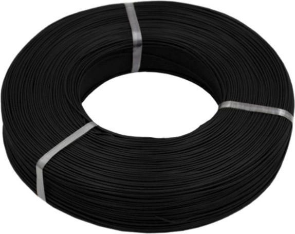 MSP silikonový napájecí vodič 28AWG 0,08 mm² 1 m černý - 1 kus