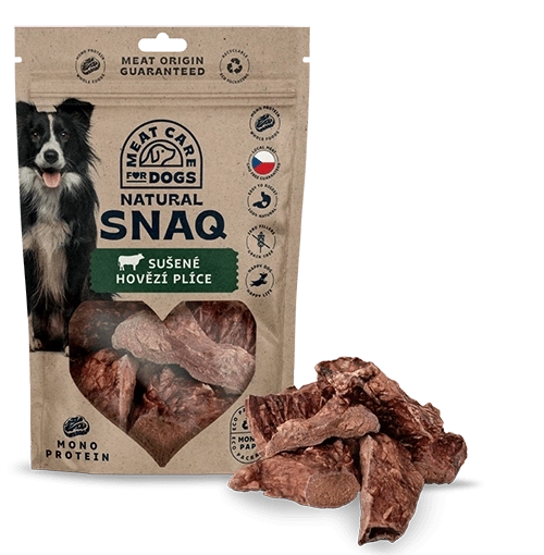 Meat Care Natural Snaq sušená hovězí plíce 80 g