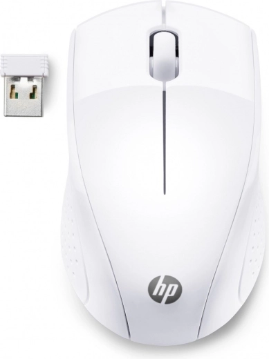 Bezdrátová myš HP 220 sněhově bílá