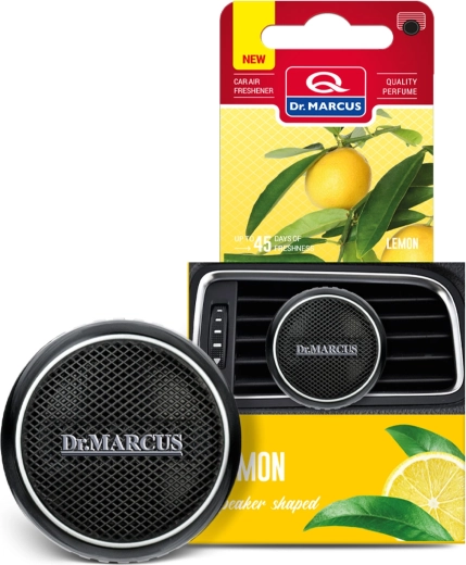 Dr. Marcus osvěžovač vzduchu do auta ve tvaru reproduktoru Lemon
