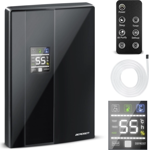 Berdsen BR-20D černý odvlhčovač vzduchu s čištěním vzduchu