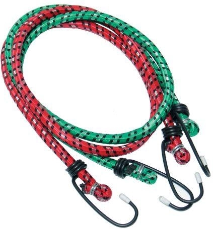 Elastické upínací popruhy s háky 1,0 m x 10 mm (2 ks)