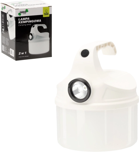 Kempingová LED lampa 2 v 1 11,4 × 11,4 × 15,2 cm