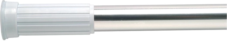 Teleskopická rozpěrná tyč 70–120 cm kovová – bílá nebo stříbrná