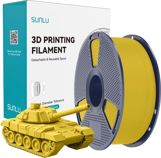 Sunlu PLA+ high‑speed filament 1,75 mm – žlutý