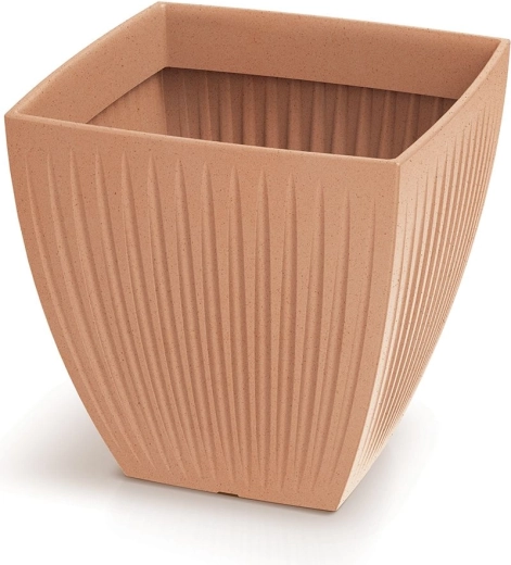 Květináč Latia Square 40 × 40 × 40 cm terakota