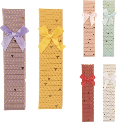 Dárková papírová krabička 4 × 19 cm, assort 6 variant
