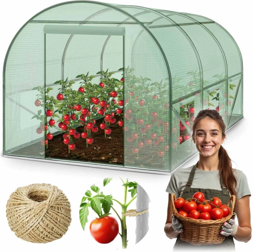 Zahradní tunelový skleník 3 × 2 m 6 m² PLONOS